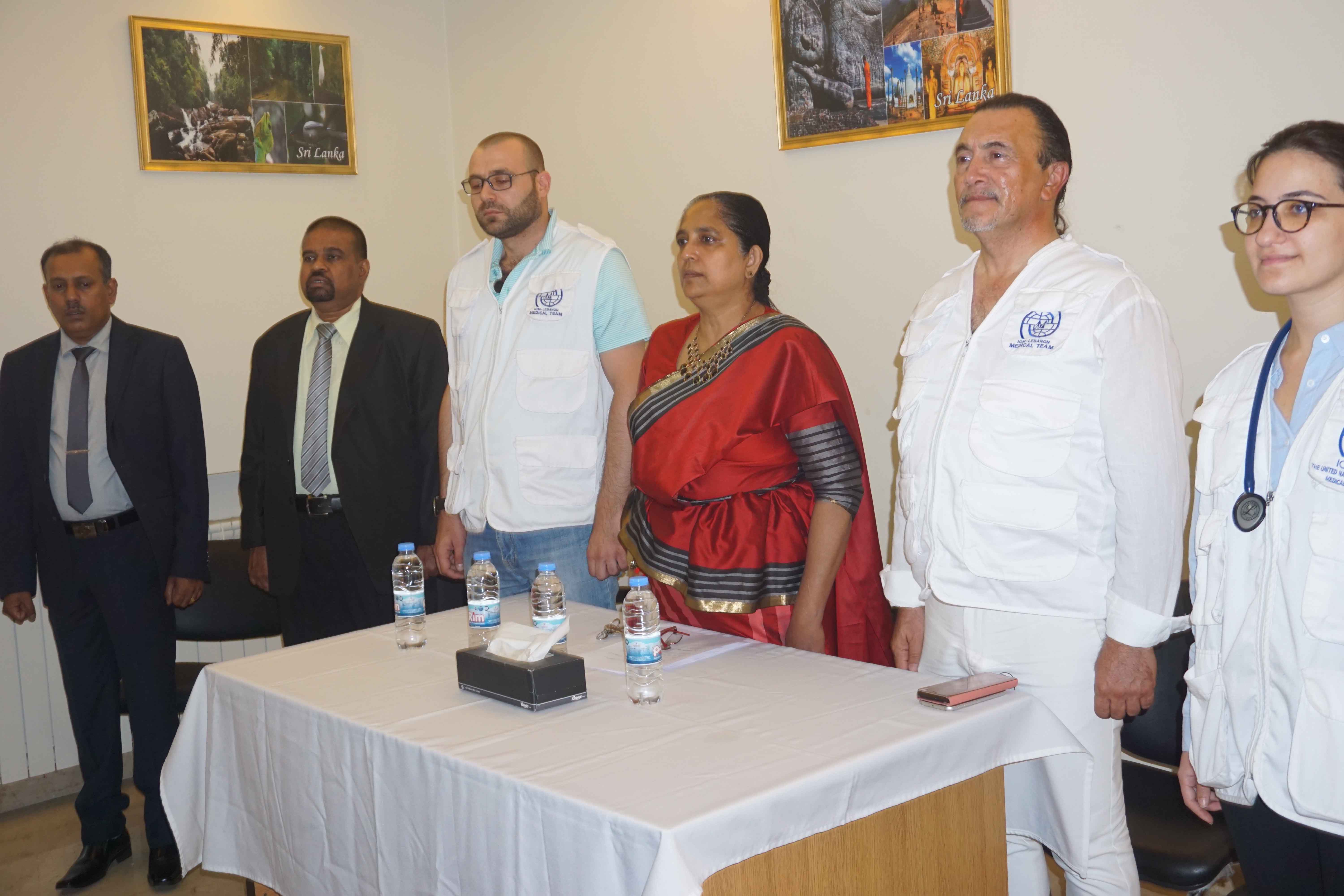 The Embassy of Sri Lanka in Lebanon carried out a Medical Camp with the collaboration of IOM on 14.07.2019